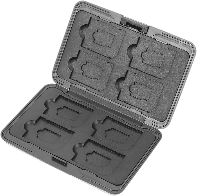 COHEALI Delicate Memory Card Case Box Portable Storage Holder for Micro and Standard Cards Drop Resistant Compact Organizer with Sturdy Construction and Scratch Protection for Digital