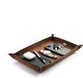 Main Street Forge Leather Valet Tray for Men – Rustic EDC Organizer for Keys, Phone & Wallet – Made in USA - Rustic Montana