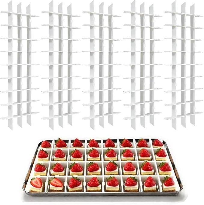 5 Sets Freeze Dryer Tray Dividers Medium, Freeze Dryer Accessories for Harvest Right, Non-Stick Dividers for Fruits, Vegetables, Meals(White)