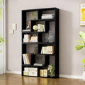 Expandable Bookcase with Adjustable Width,Wooden Room Divider Bookshelf,Standing Display Storage Organizer for Living Room,Study Room or Home Office