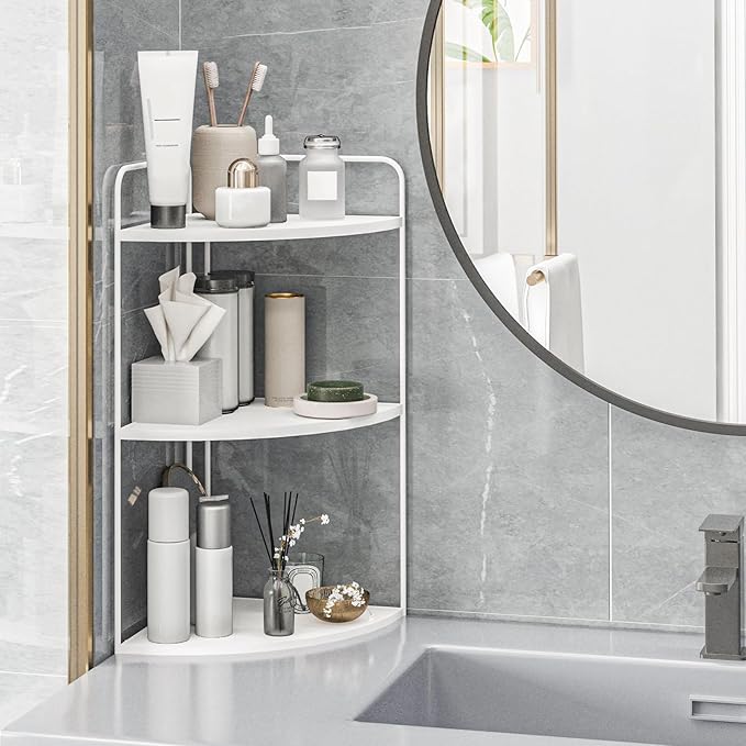 Bathroom Counter Organizer,Countertop Organizer,Vanity Organizers,Bathroom Storage,Bathroom Sink Organizers,Counter Shelf,Corner Counter,Corner Shelves