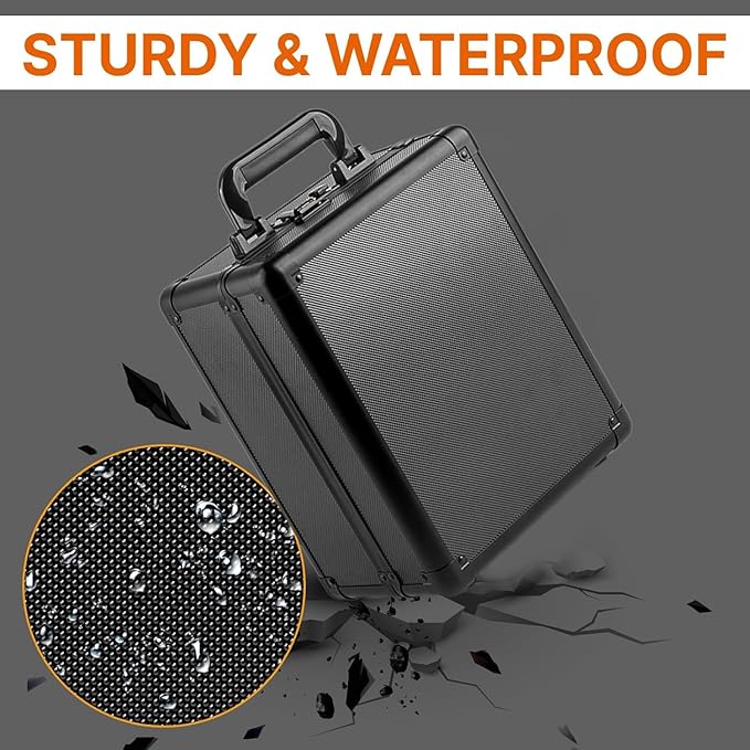 Graded Card Storage Box Case, Sports Trading Card Box - Cards Slab Case Fits PSA MTG CSG BGS SGC Top Loaders Magnetic Card Holder, Waterproof Carrying (Mid-Range)