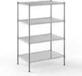 24" Deep x 36" Wide x 54" Height Wire Shelving Kit | 4-Tier | NSF Commercial Storage Rack Unit