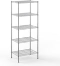 21" Deep x 30" Wide x 74" Height Wire Shelving Kit | 5-Tier | NSF Commercial Storage Rack Unit