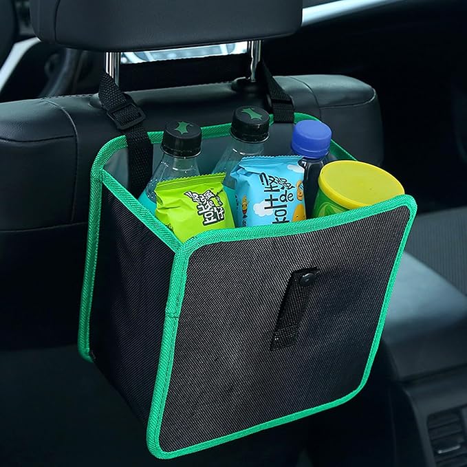 Innovative Gaps Storage Solution Hanging Garbage Holder Garbage Net Bag for A Vehicle Interior, Gray