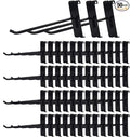 Gridwall Hooks 6 Inch,50PC Display Hooks for Grid Wall Heavy Duty Gridwall Hook for Grid Wall Panel Gridwall Peg Hook Black