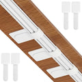100Pcs Hook and Loop Cable Straps, Adhesive Wire Management Appliance Cord Organizer Self Adhesive Cable Ties for Kitchen Office Household Essentials, Easily Organize Desktop Wires (White)