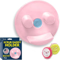 BeraTek Smiley Face Sponge Holder for Kitchen Sink - Stop Soggy Sponges, In Sink Sponge Holder with Suction Cup - Sponge Caddy Fits Most Happy Face Sponges - Pink, 1 Pack