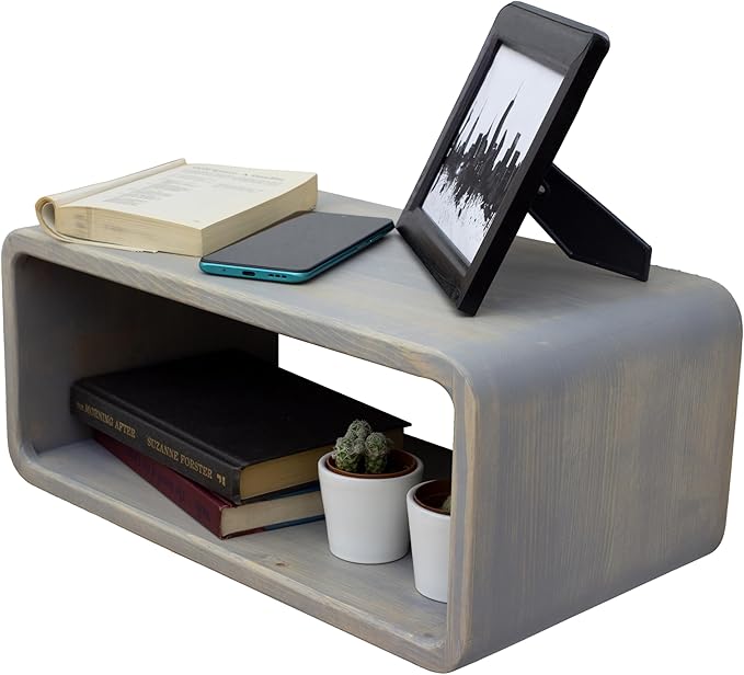Floating Nightstand Wooden, Bedside Table, Nightstand Shelf, Handmade, Wall Mounted Bedside Shelf, Minimalist and Unique Style (Istanbul)