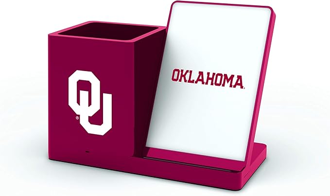 SOAR NCAA Unisex Cell Phone Wireless Charging Stand and Desktop Organizer