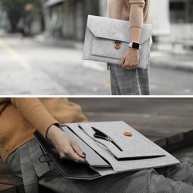 Laptop Sleeve Protective Case 11inch/13inch/15inch Shock Storage Bag for Business Travel Meeting