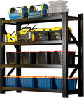 3000LBS Heavy-Duty Garage Shelving, 47" W Metal Shelves, 4-Tier Adjustable Garage Shelving Units, Storage Racks for Warehouse, Workshop