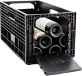 Flexible Wine Storage System for Wine Collectors | Front and Rear Access Door | Stackable Storage Solution | Weinbox 9 Separate Storage Crates | Hold Up To 108 Bottles | Works with All Bottle Shapes