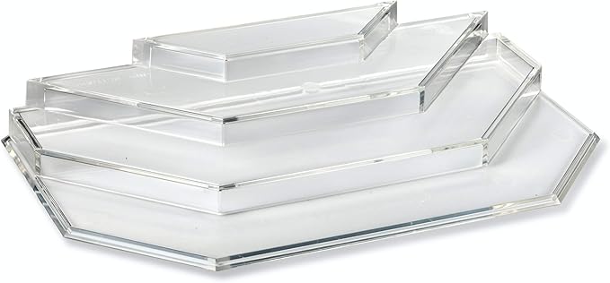 BY ALEGORY byAlegory Acrylic Mini Perfume & Scented Oils Organizer Vanity Display 4 Tiers For Storing Mini, Travel Size, Rollerball Beauty Bottles - Clear