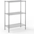 18" Deep x 36" Wide x 54" Height Wire Shelving Kit | 3-Tier | NSF Commercial Storage Rack Unit