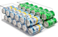 Sorbus Can Dispenser for Refrigerator - 12 Can Fridge organizer Rotation System Rack - Clear Soda Can Organizer for Refrigerator, Freezer & Pantry - Great for Kitchen Organization & Storage (2-Pack)