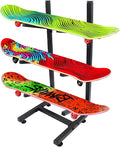 Skateboard Rack, 3-Layer Skateboard Stand, Snowboard Wall Mount, Skateboard Holder Floor for Deck,Longboard,Snowboard, Standard Skateboards, Mini Cruiser Skateboard
