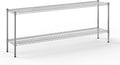 14" Deep x 72" Wide x 27" Height Wire Shelving Kit | 2-Tier | NSF Commercial Storage Rack Unit