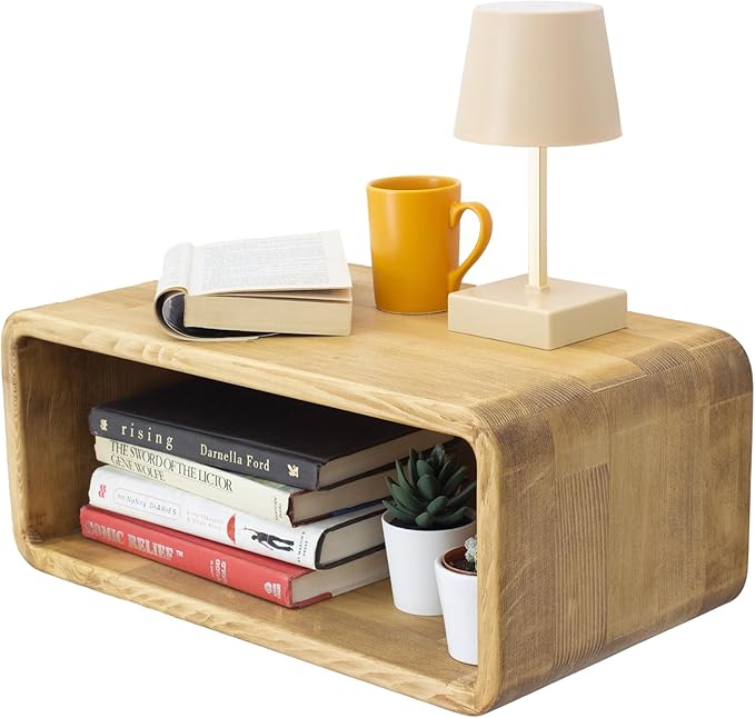 Floating Nightstand Wooden, Bedside Table, Nightstand Shelf, Handmade, Wall Mounted Bedside Shelf, Minimalist and Unique Style (Cape Town)