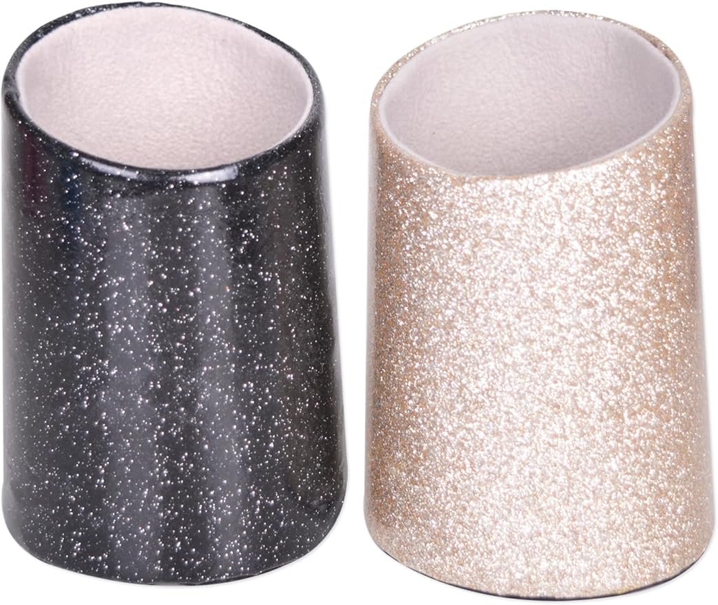 2 Pack Eyeglasses Holder PU Leather Glasses Stand Case Holder for Desks or Nightstands