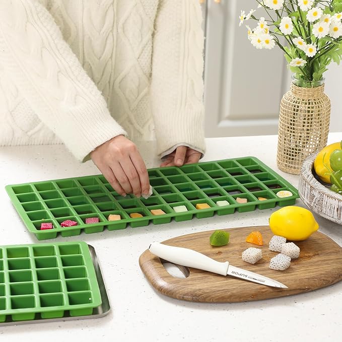 5 Pcs Silicone Food Molds for Harvest Right Freeze Dryer Harvest Right Medium Square Trays Dividers Food Mold for Fruit Vegetable Cake Freeze Drying Accessories (Medium)