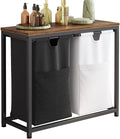 Laundry Basket Double Laundry Hamper with Removable Bags, Fabric Handles, Large Top Shelf and Laundry Bag for Bathroom, Dorm, Laundry Room