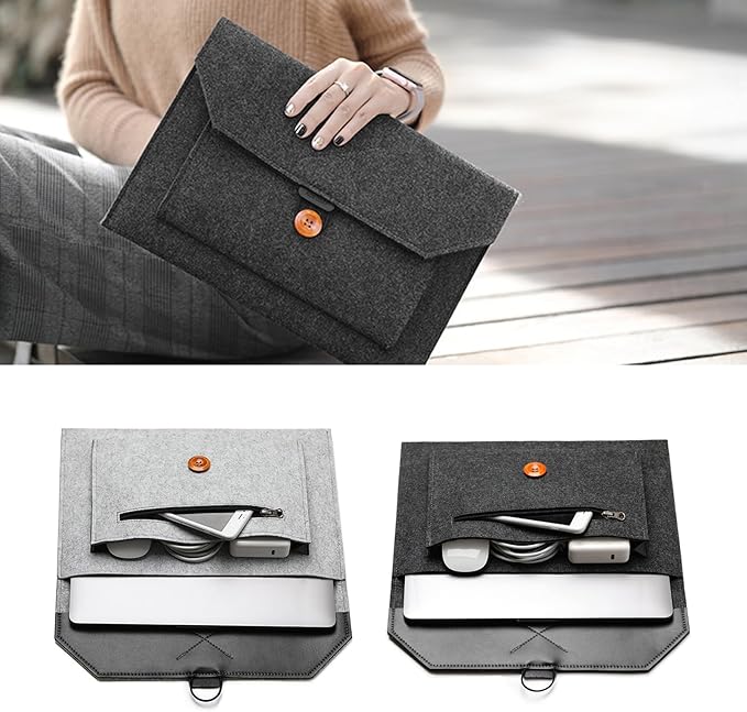 Laptop Sleeve Protective Case 11inch/13inch/15inch Shock Storage Bag for Business Travel Meeting