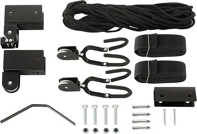 RAD Sportz Kayak Storage Hoists - Overhead Pulley Hoist Systems with 125lb Capacity Each for Canoes, Bikes, Ladders, and More