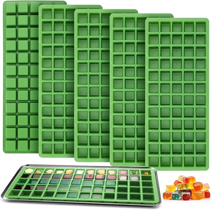 5 Pcs Silicone Food Molds for Harvest Right Freeze Dryer Harvest Right Medium Square Trays Dividers Food Mold for Fruit Vegetable Cake Freeze Drying Accessories (Medium)