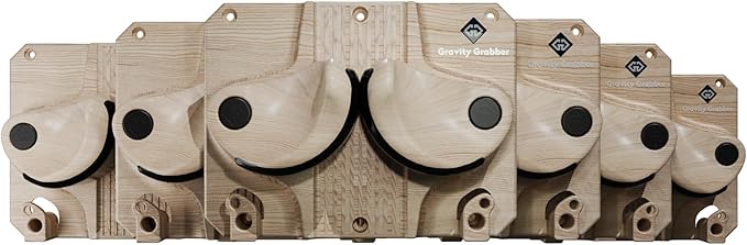 Gravity Grabber - Ultimate Ski & Snowboard Wall Rack | Secure, Non-Slip Storage | Fits Any Ski/Board | Garage Organization | Ski Storage Rack | Snowboard Storage Rack | Winter Gear Organizer | 6 Pck