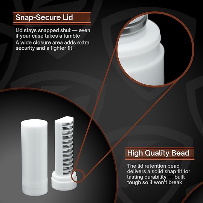 Slimline Coin CR2032 Battery Case, soft durable material - Pack of 2 (Holds 12 Batteries)