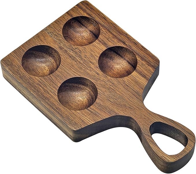 Multipurpose Wooden Eggs Storage Container For Refrigerator Countertops Kitchen Holder Tray Organizers With Handle Decorative Kitchen Display Tray