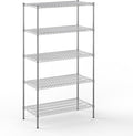 21" Deep x 42" Wide x 74" Height Wire Shelving Kit | 5-Tier | NSF Commercial Storage Rack Unit