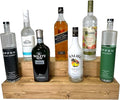 Tiered Bottle Shelf | 2 Tier Liquor Bottle Display | Bar Organization | Kitchen Counter Shelf (Early American)