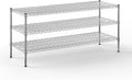 21" Deep x 60" Wide x 27" Height Wire Shelving Kit | 3-Tier | NSF Commercial Storage Rack Unit
