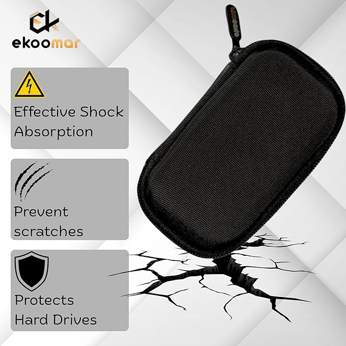 Hard Case Compatible with SanDisk Extreme Pro/SanDisk Extreme Portable External SSD 500GB 1TB 2TB - Small Protective Case - Soft Lining MaterialHard Drive Case for Flying or Outdoor Activities