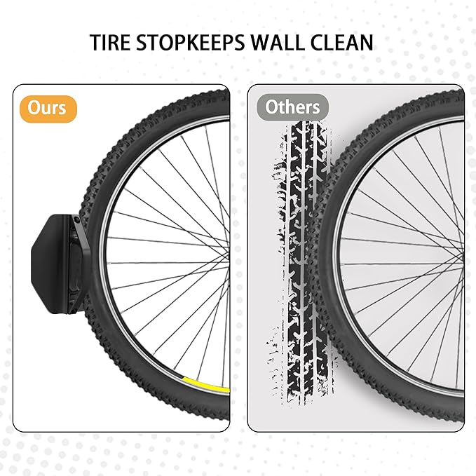 Swivel Bike Wall Mount, Bike Hangers for Garage, Space-Saving Bike Storage, Sturdy Bicycle Rack Can Holds Up to 77 lbs, Easy Install, 1 Pack