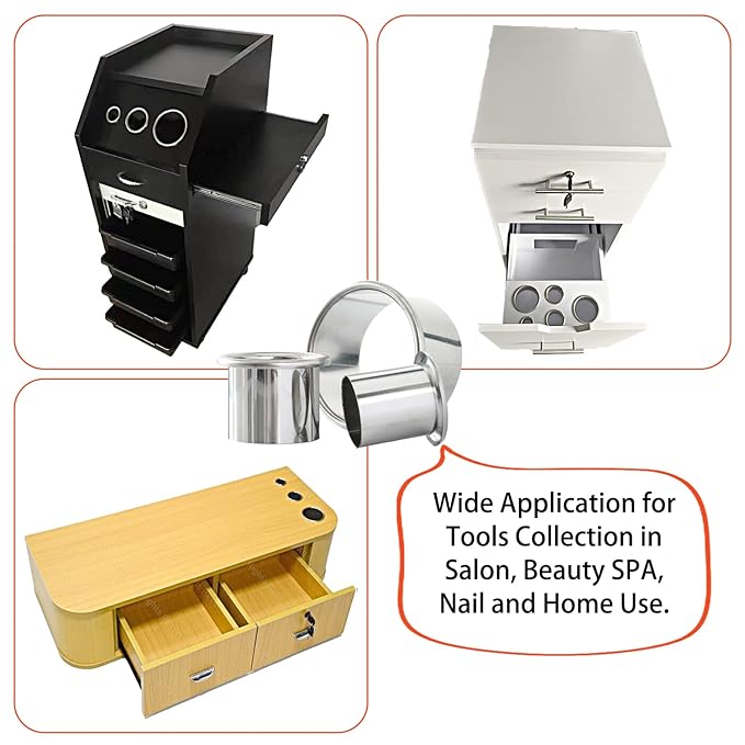 Hair Styling Station with Dryer, Curling Iron, Comb Holder and Tube Organizer