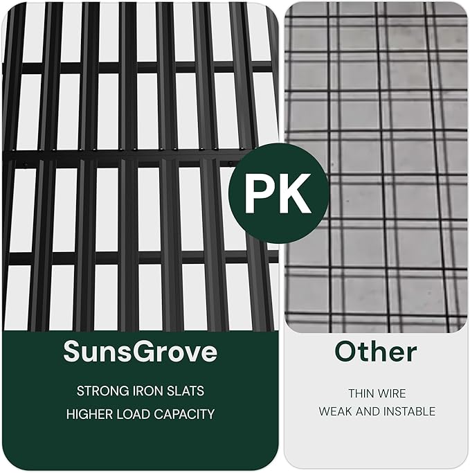 SunsGrove 3x6 Garage Storage Overhead Rack Organization, Adjustable Ceiling Mounted Storage Racks, 800LBS Weight Capacity, 22"-40" Ceiling Dropdown, Black