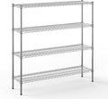 14" Deep x 54" Wide x 54" Height Wire Shelving Kit | 4-Tier | NSF Commercial Storage Rack Unit