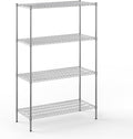 21" Deep x 48" Wide x 74" Height Wire Shelving Kit | 4-Tier | NSF Commercial Storage Rack Unit