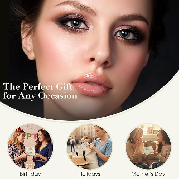 UCANBE All in One Baked Makeup Palette – Eyeshadow, Blush & Bronzer Face Kit, Neutral Pigmented Colors, Travel Size Compact, Full Face Makeup Gift Set for Women