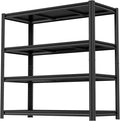 Metal Shelving, Garage Shelving Unit and Storage,Adjustable Storage Shelves, 3000LBS Storage Steel Shelving, for Kitchen Warehouse Pantry Commercial Use, Basement (63in×48in×24in-4 Tier)