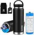 AUVON Large Insulin Pen Cooler for 3-6 Pens with Medical Tag, TSA Approved Insulin Travel Cooler with Portable Handle, Diabetic Travel Case with Gel Ice Pack and Anti-Freezing Drawstring Bag
