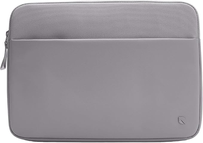 Incase A.R.C. Laptop Sleeve 14 Inch – MacBook Case with Faux Fur Lining, External Pocket – Fits MacBook Pro Air Lenovo Dell HP – Laptop Cover, Computer Case - Travel, Work, College - Grey