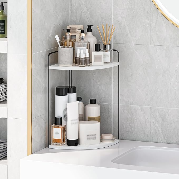 Bathroom Counter Organizer,Countertop Organizer,Vanity Organizers,Bathroom Storage,Bathrooms Sink Organizers,Counter Shelf,Corner Counter,Corner Shelves
