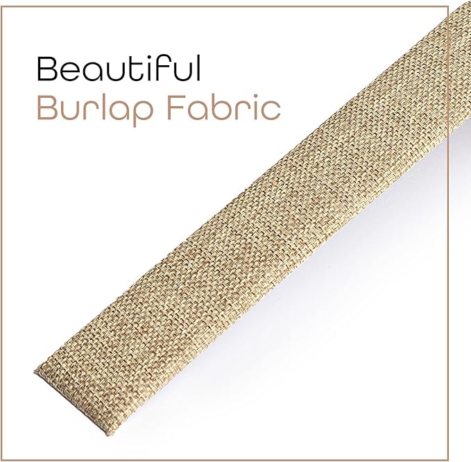 Novel Box 2 Pack Bracelet/Watch Ramp Burlap 2x8.25x2 Inches - Slim and Sleek Ramps for Jewelry Display - Bracelet Holder Organizer Stand for Wedding, Selling & Personal Use