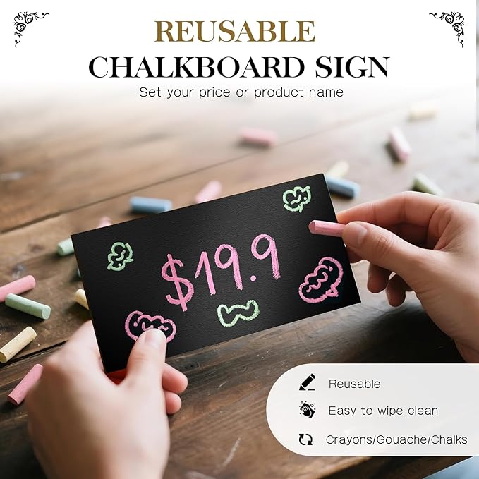 LadyRosian 3-Tier Wooden Rotating Jewelry Display Stand | Bracelet & Keychain Organizer with Advertising Board | 54 Hooks Rustic Holder for Vendor Booth & Stores (3-Tier Round Hexagon)
