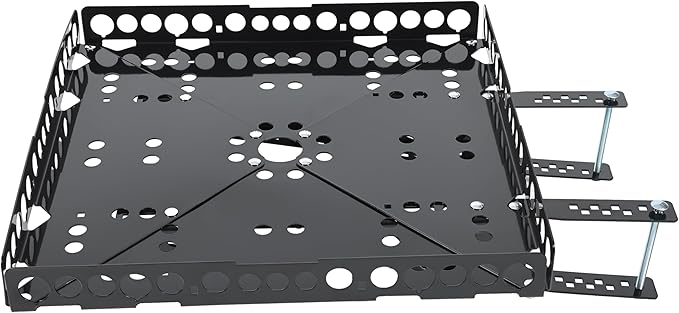 Kojem RV Bumper-Mounted Generator Cargo Carrier for Campers Trailers RV Rear Luggage Basket Rack Tray Kit Assembly Weighs 15 Pounds and Carries 200 Pound-Feet