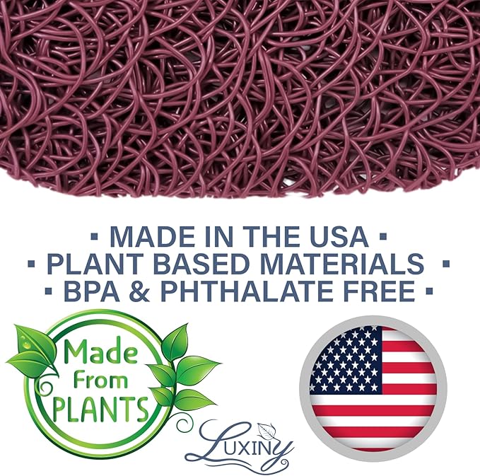 Soap Savers for bar soap, American Made by Luxiny, Lifts Soap in Soap Dishes & Shower Soap Holders -Handmade Soap Lasts Longer -Made from Plant Materials (Raspberry)